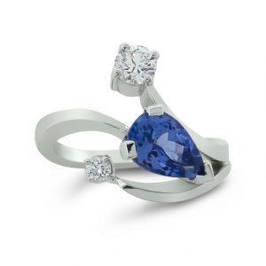 Janet Isherwood Jewellery Tanzanite ring JIR002