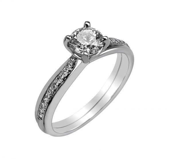 Janet Isherwood Jewellery platinum diamond ring JIR017