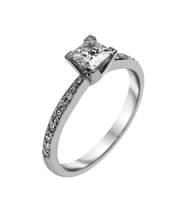 Janet Isherwood Jewellery platinum diamomd ring. JIR019
