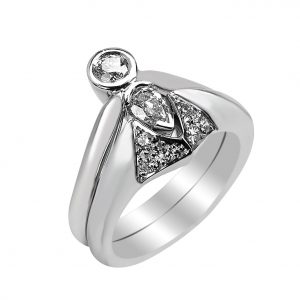 Janet Isherwood Jewellery 18ct white gold diamond ring JIR023