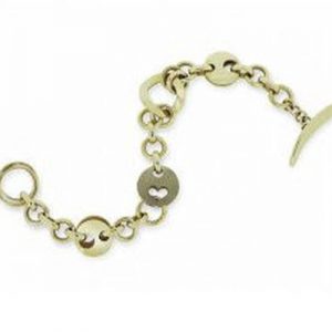 Janet Isherwood Jewellery 9ct yellow gold and 18ct white gold bracelet