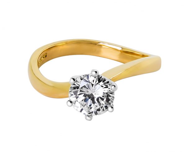 Janet Isherwood Jewellery solitaire diamond ring JIR018