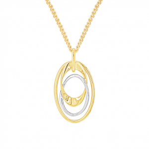 Yellow White gold pendant