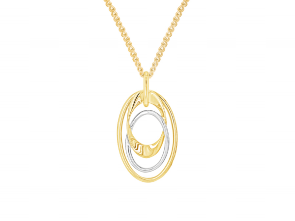 Yellow White gold pendant