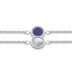 Spinner double chain bracelet