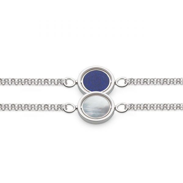 Spinner double chain bracelet