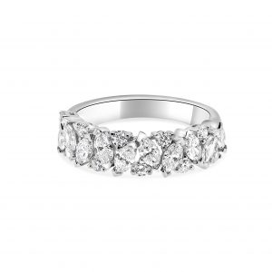 Trace platinum marquise cut diamond ring