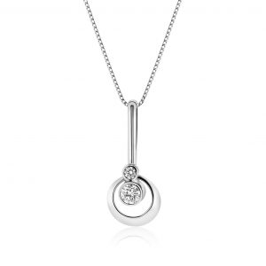 Janet Isherwood Jewellery 18ct white gold diamond pendant