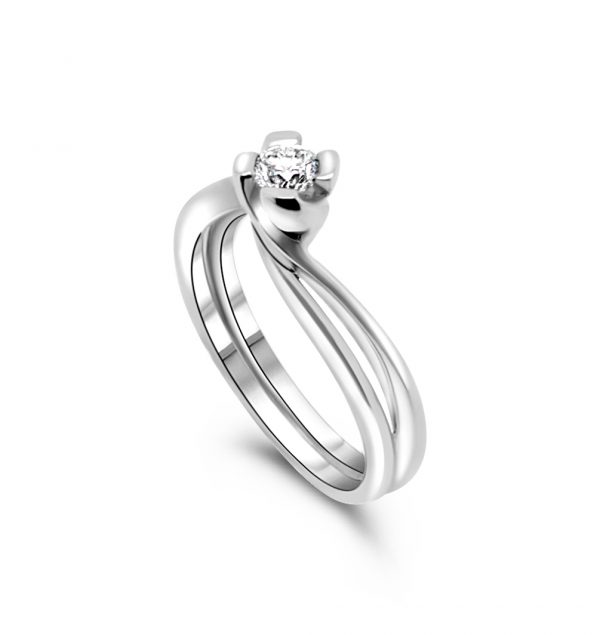 Janet Isherwood Jewellery platinum diamond ring