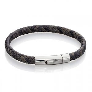 image of woven leather bracelet