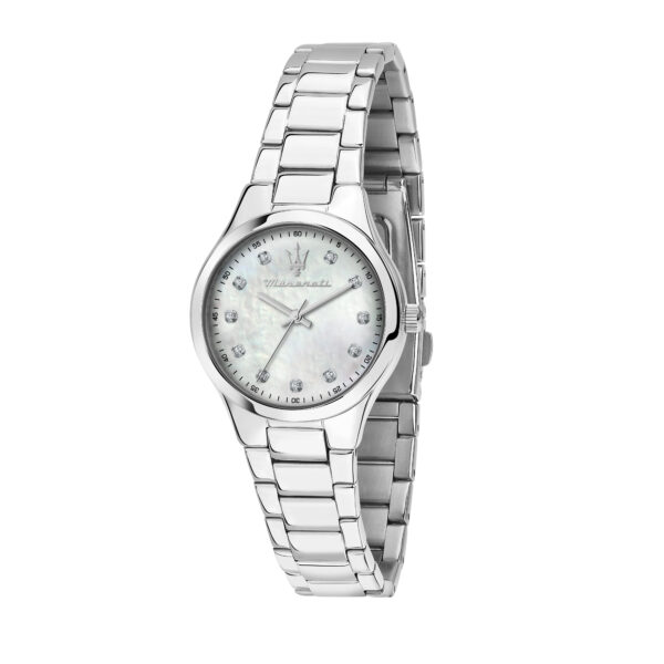 Maserati Ladies Attrazione Watch - White Mother of Pearl Dial with Stones
